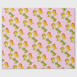 Niedliche Dinosaurier-Muster Geschenkpapier