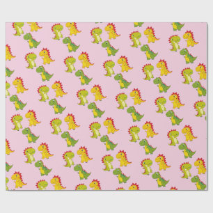 Niedliche Dinosaurier-Muster Geschenkpapier