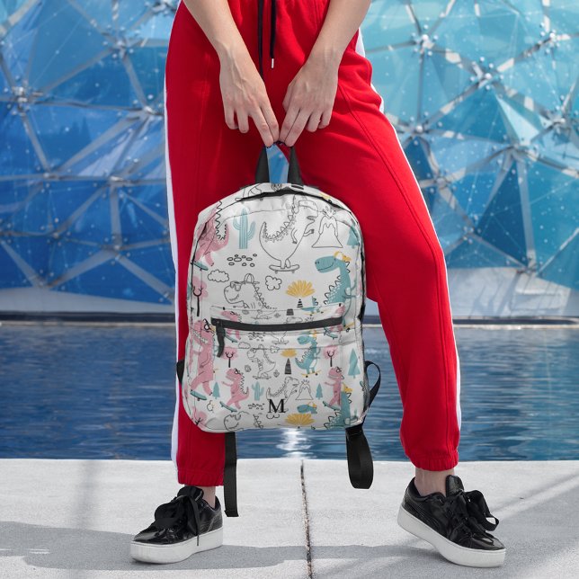 Niedliche Dinosaurier-Muster - kundenspezifisch Bedruckter Rucksack (Von Creator hochgeladen)
