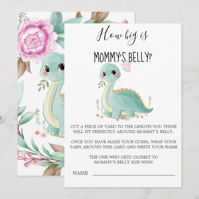 Niedliche Dinosaurier Peony, wie groß sind Mama's  (Vorne/Hinten)