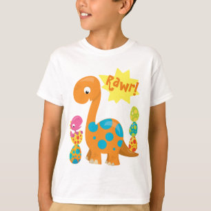 Niedliche Dinosaurier Rawr! Eier mit ausgeglichene T-Shirt