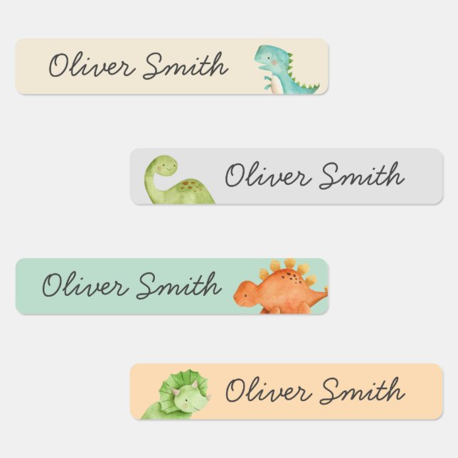 Niedliche Dinosaurier Tagesstätte Name Kleidung Etiketten (Gruppe)