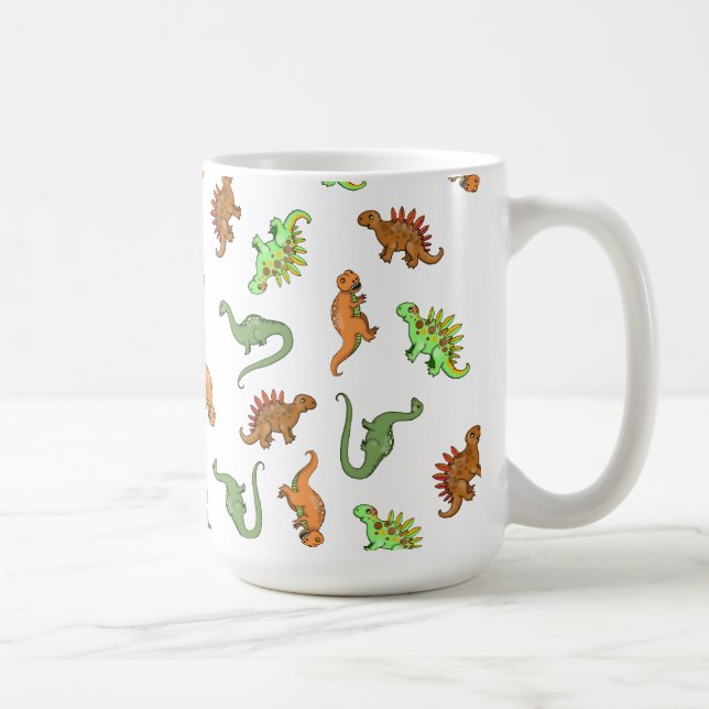 Niedliche Dinosaurier-Tasse Kaffeetasse (Rechts)