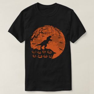 Niedliche Dinosaurier und Moon Funny Halloween Kos T-Shirt
