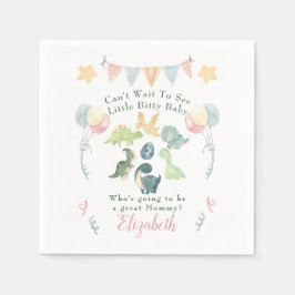 Niedliche Dinosaurier Wasserfarbe Kinderdusche Serviette