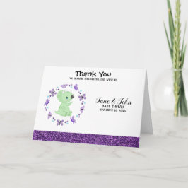 *~* Niedliche Dinosuar Butterfly Babydusche Vielen Karte