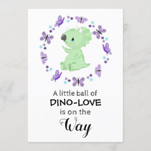 *~* Niedliche Dinosuar Butterfly Star Dusche Einla Einladung