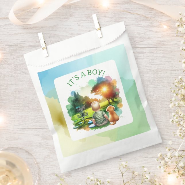 Niedliche Disk Golf Boy's Baby Shower | Das ist ei Geschenktütchen (Ausgeschnitten)