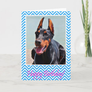 Niedliche DobermannPinscherhundalles- Gute zum Karte