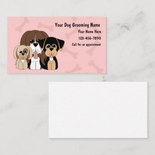 Niedliche Dog Grooming Business Cards Visitenkarte