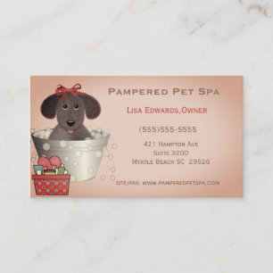 Niedliche Dog Grooming Business Cards Visitenkarte