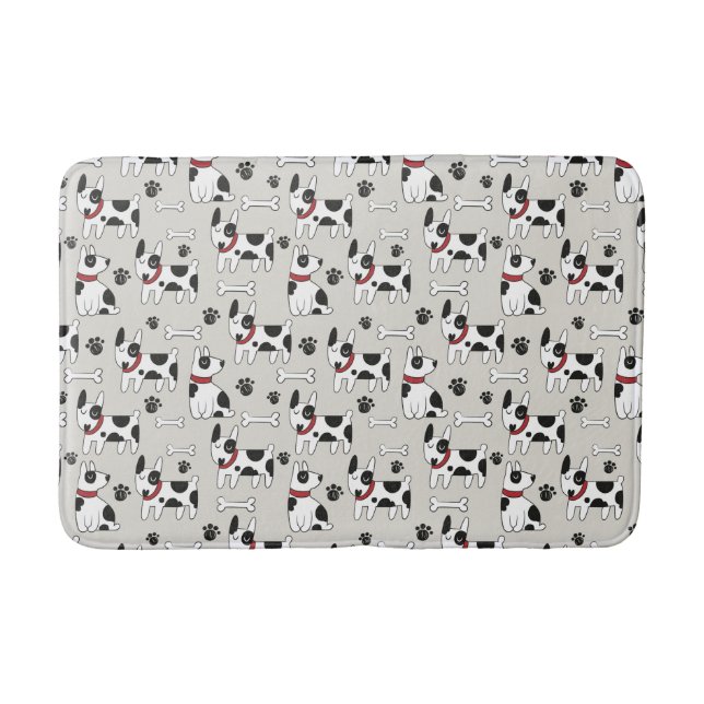 Niedliche Dog Pattern Badmatten Badematte (Vorderseite)