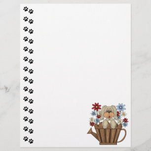 Niedliche Dog Watering kann Letterhead