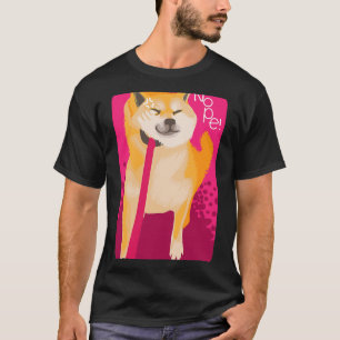 Niedliche Doge Meme Nope Geschenk für Coole Hunde  T-Shirt