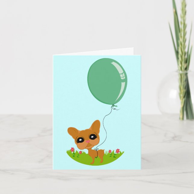 Niedliche Doggie Geburtstagskarte! Karte (Vorderseite)