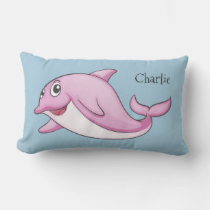 Niedliche Dolphin-individuelle Name-Wurfkissen Kissen Für Draußen