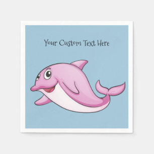 Niedliche Dolphin-Papierservietten Serviette