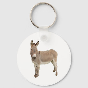 Niedliche Donkey Burro Fotografie Schlüsselanhänger