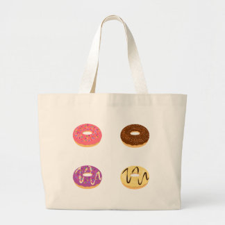 Niedliche Donut Muster Tote Tasche