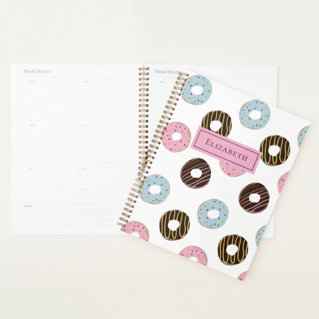 Niedliche Donuts Fügen Sie Ihren eigenen Namen ben Planer (Anzeige)