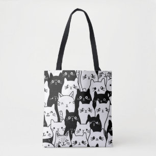 Niedliche Doodle Tote Tasche - Stilvoll