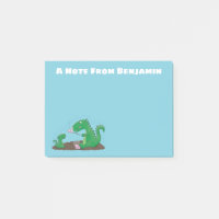Niedliche Drachen braten Marshmallows Cartoon