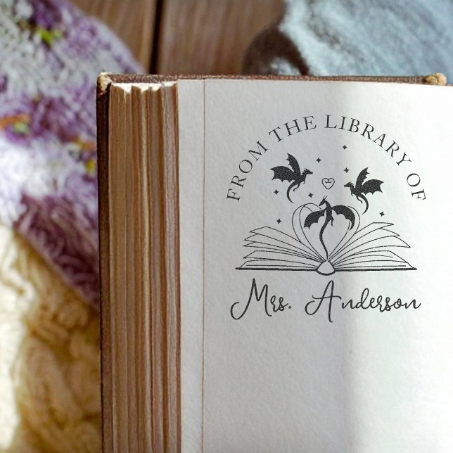 Niedliche Drachenbibliothek Blütenbildung Dein Gei Permastempel (Von Creator hochgeladen)