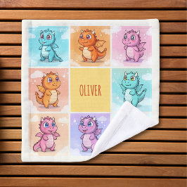 Niedliche Drachendoodles Waschlappen