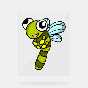 Niedliche Drachenfliege Fly Insect Geschenk Idee Acrylschild