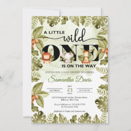 Niedliche Dschungelsafari  Einladung