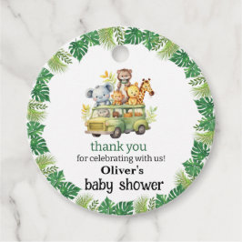 niedliche Dschungelsafari-Tiere Babydusche Geschenkanhänger