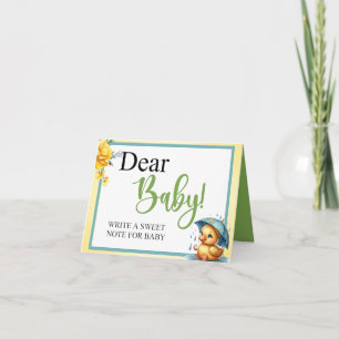 Niedliche Duck Baby Dusche Sehr geehrte Kinderkart Karte