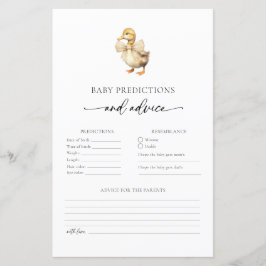 Niedliche Duck Baby Vorhersagen und Ratschläge Kar