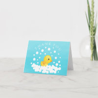 Niedliche Duck Babydusche Danke, Hinweis