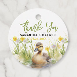 Niedliche Duck Babydusche Geschenkanhänger