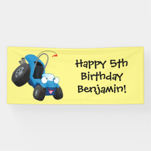 Niedliche Düne-Buggy des Cartoon Banner