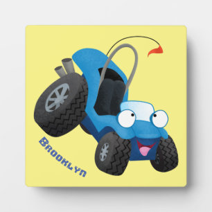 Niedliche Düne-Buggy des Cartoon Fotoplatte