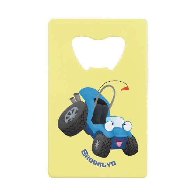 Niedliche Düne-Buggy des Cartoon Geldbeutel Flaschenöffner (Vorderseite)