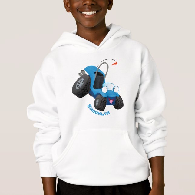 Niedliche Düne-Buggy des Cartoon Hoodie (Vorderseite)
