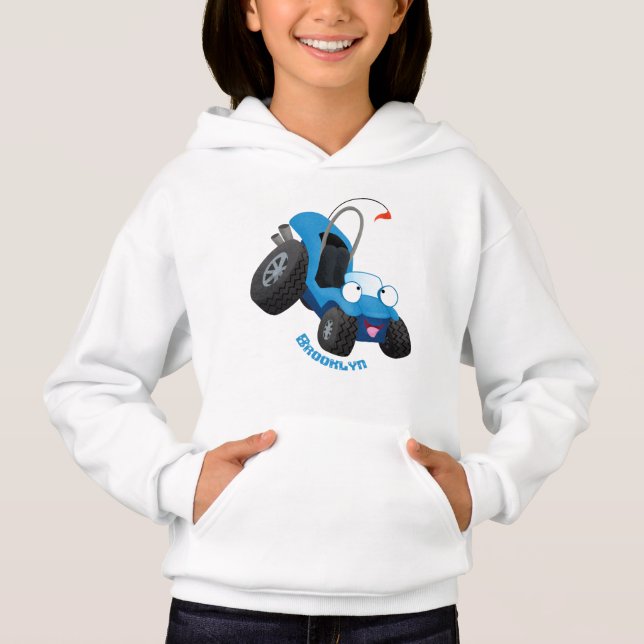 Niedliche Düne-Buggy des Cartoon Hoodie (Vorderseite)