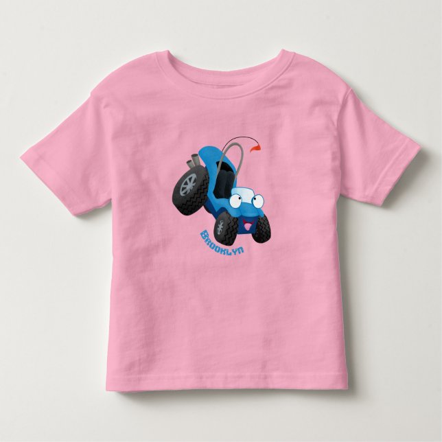 Niedliche Düne-Buggy des Cartoon Kleinkind T-shirt (Vorderseite)