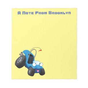 Niedliche Düne-Buggy des Cartoon Notizblock