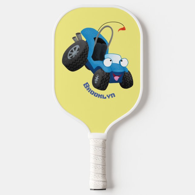 Niedliche Düne-Buggy des Cartoon Pickleball Schläger (Vorderseite)