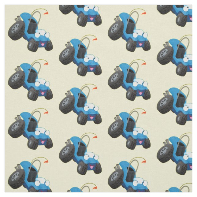 Niedliche Düne-Buggy des Cartoon Stoff (Muster)
