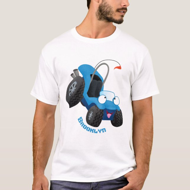 Niedliche Düne-Buggy des Cartoon T-Shirt (Vorderseite)