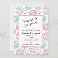 Niedliche Dusche Donut Pattern Babydusche