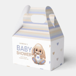 Niedliche Duschkabine mit Duschkopf. Geschenkschachtel