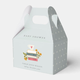 Niedliche Dusky Storybooks Floral Baby Dusche Geschenkschachtel