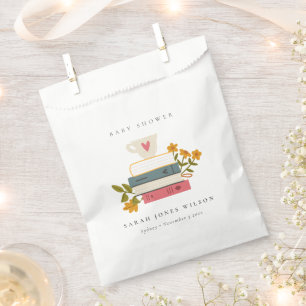 Niedliche Dusky Storybooks Floral Baby Dusche Geschenktütchen