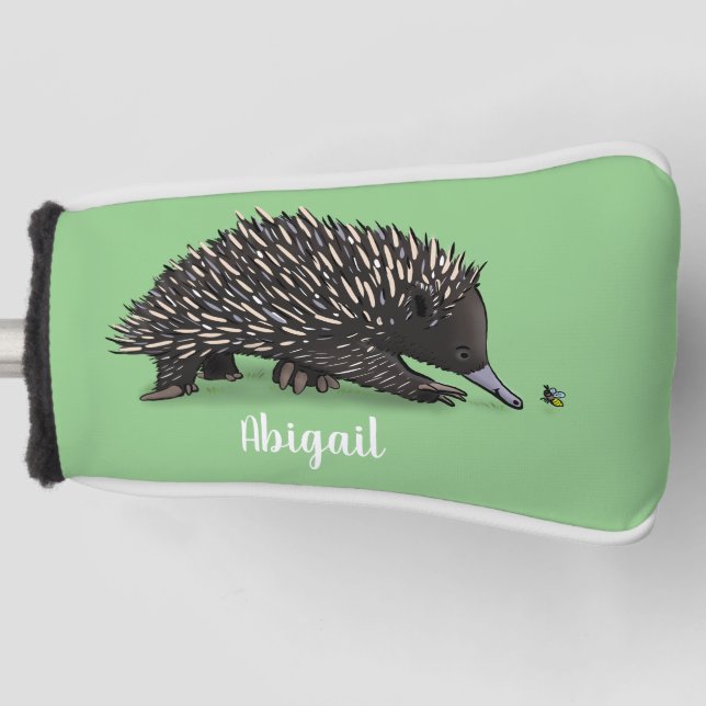 Niedliche Echodina mit Bienenabbildungen Golf Headcover (Vorderseite)